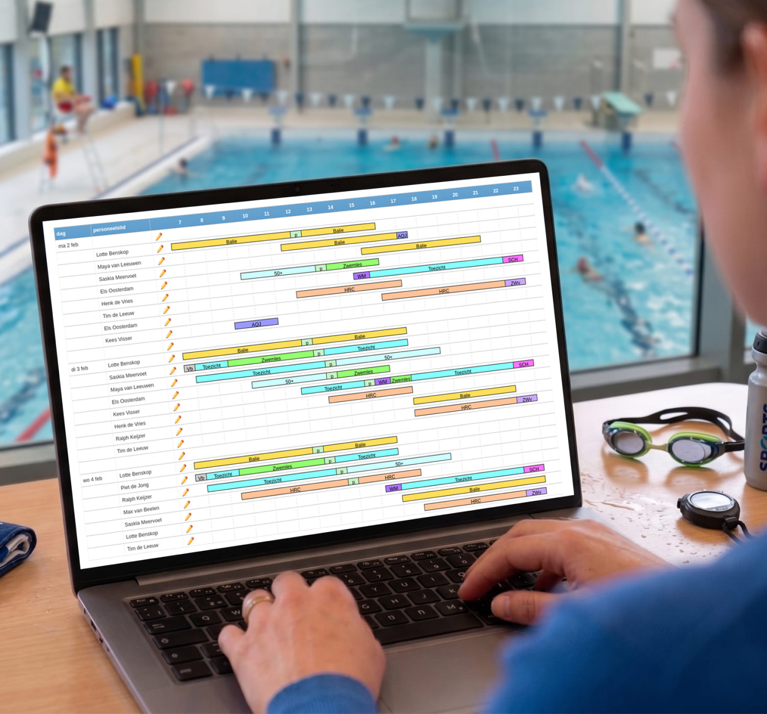 Roulerend plannen met ons balkenrooster - Sport en recreatie - Sectoren